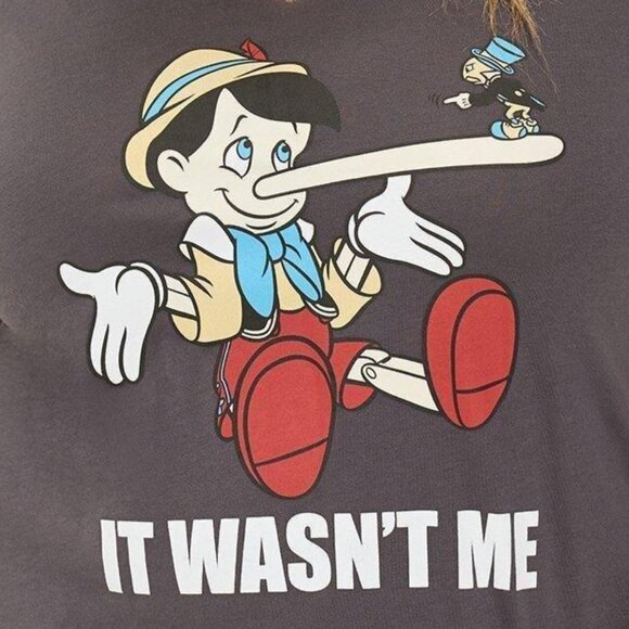 ❤️NWT VINTAGE TORRIID TEE - DISNEY PINOCCHIO KNOTCH CLIP NECK TOP - PLUS SIZE - Picture 2 of 13